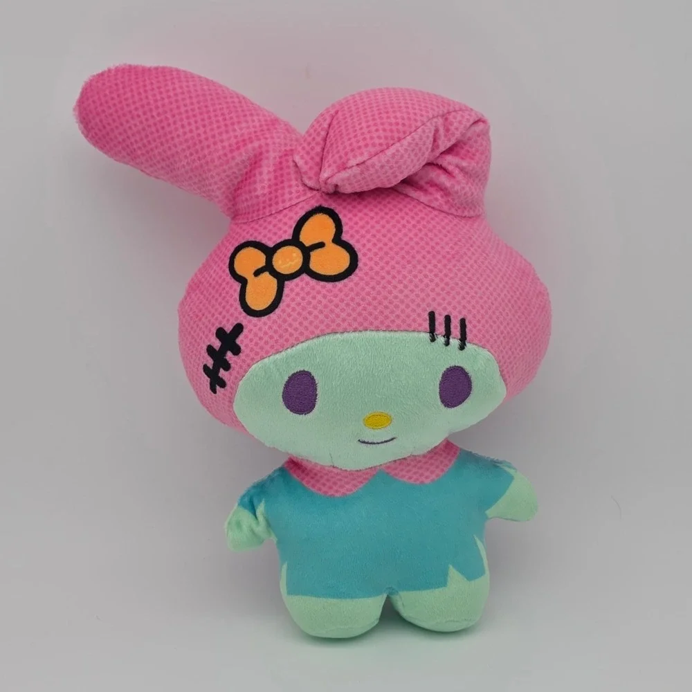 Sanrio My Melody Zombie Plush Small Pink Green Halloween Kawaii Toy Spooky Scary